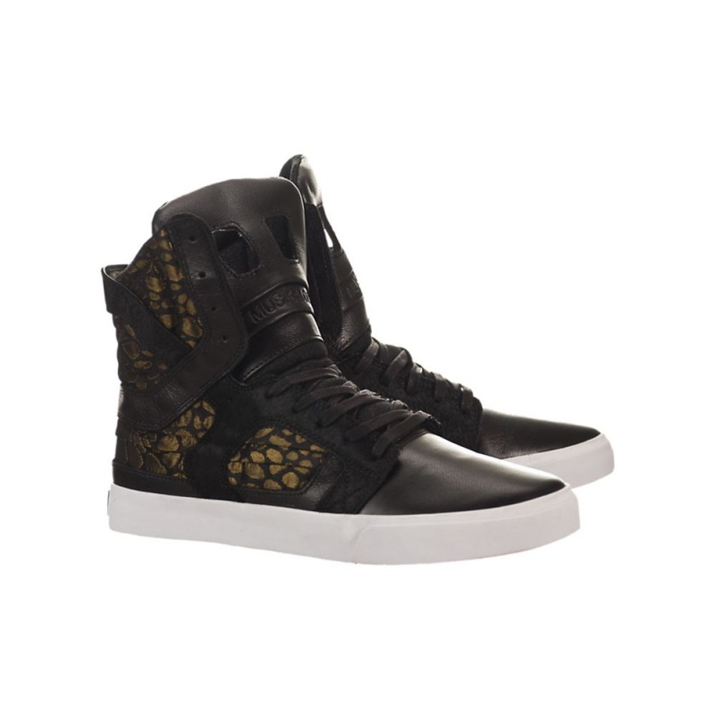 Altos Supra SkyTop II Hombre Negros Dorados | EUWCJ5142