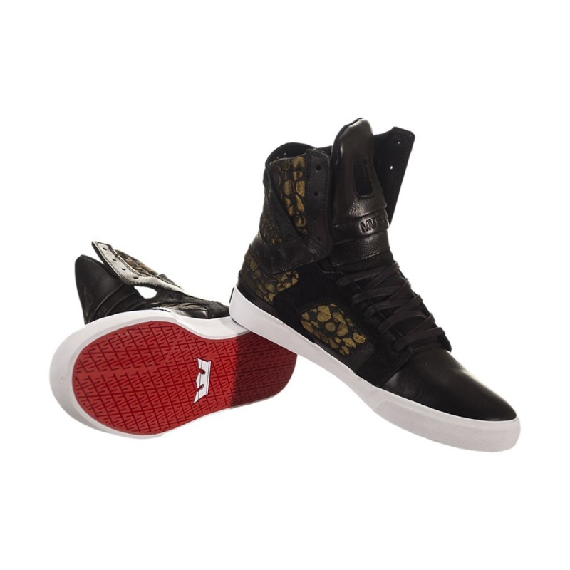 Altos Supra SkyTop II Hombre Negros Dorados | EUWCJ5142