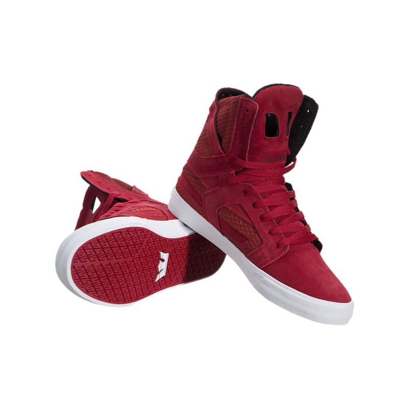 Altos Supra SkyTop II Hombre Rojos | ZSAPH7465