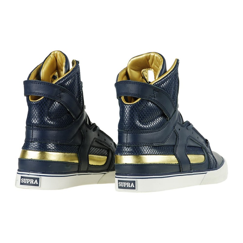 Altos Supra SkyTop II Mujer Azul Marino Dorados | XABHW4832