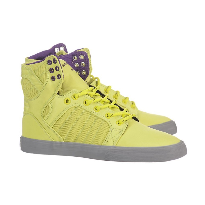 Altos Supra SkyTop Mujer Amarillos | MYUSE5183