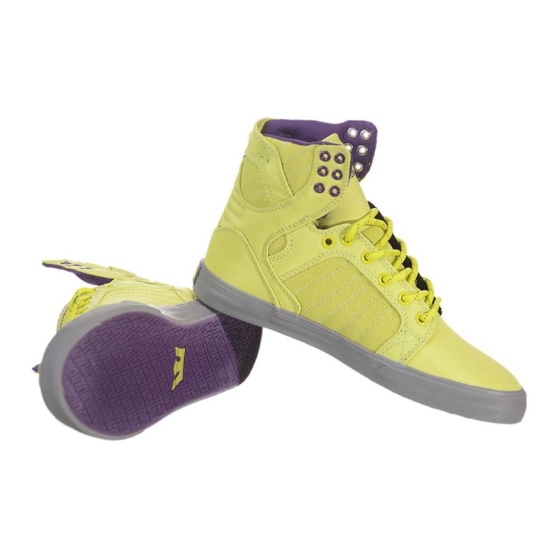 Altos Supra SkyTop Mujer Amarillos | MYUSE5183