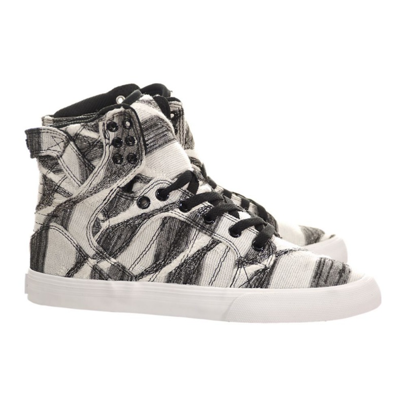 Altos Supra SkyTop Mujer Blancos Grises | GAKXE3571