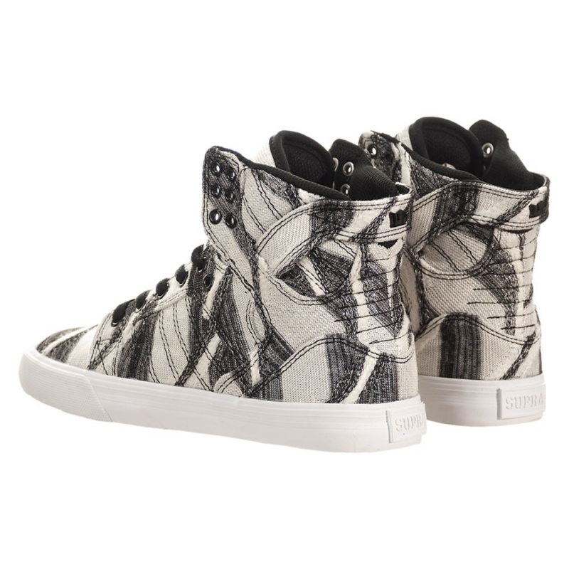 Altos Supra SkyTop Mujer Blancos Grises | GAKXE3571