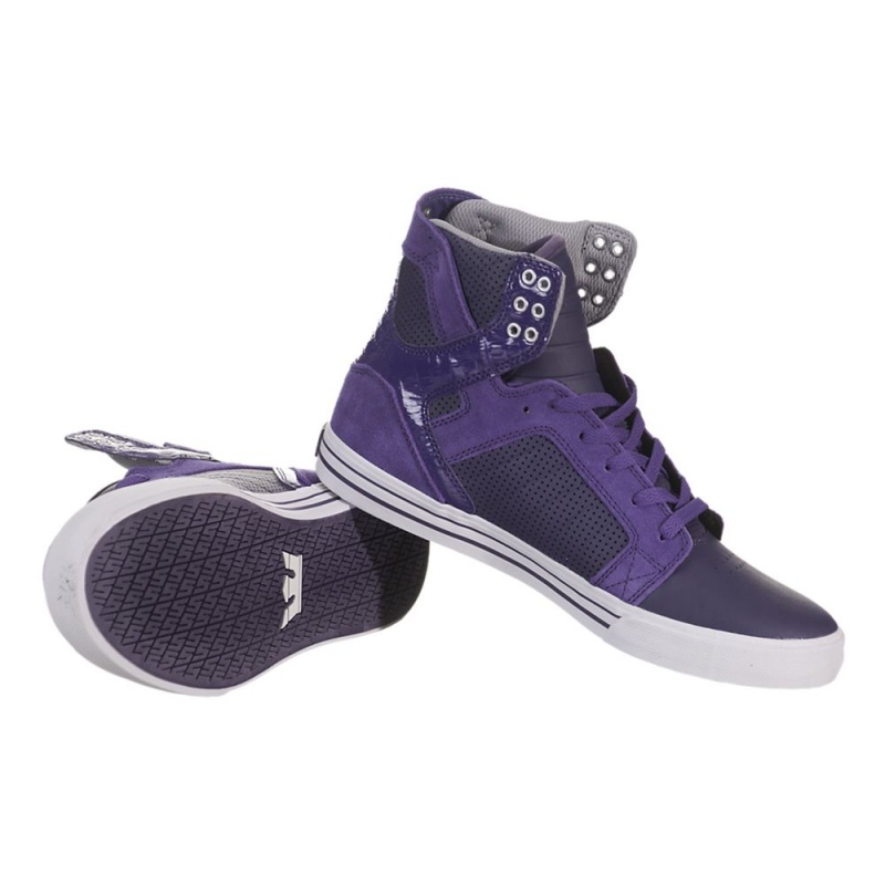 Altos Supra SkyTop Mujer Morados | XZFRJ8907