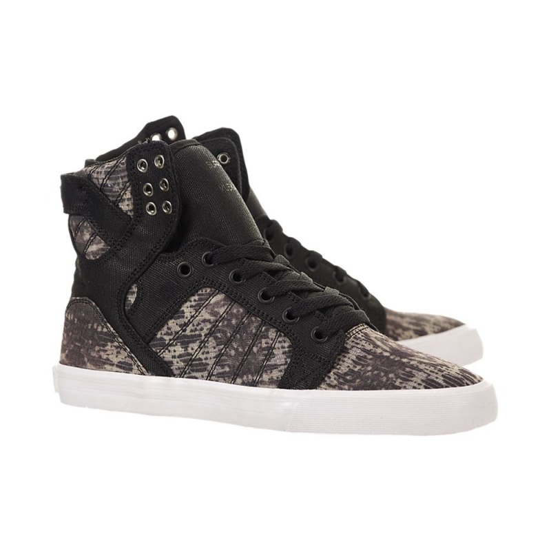 Altos Supra SkyTop Mujer Negros Grises | LTDJE4287