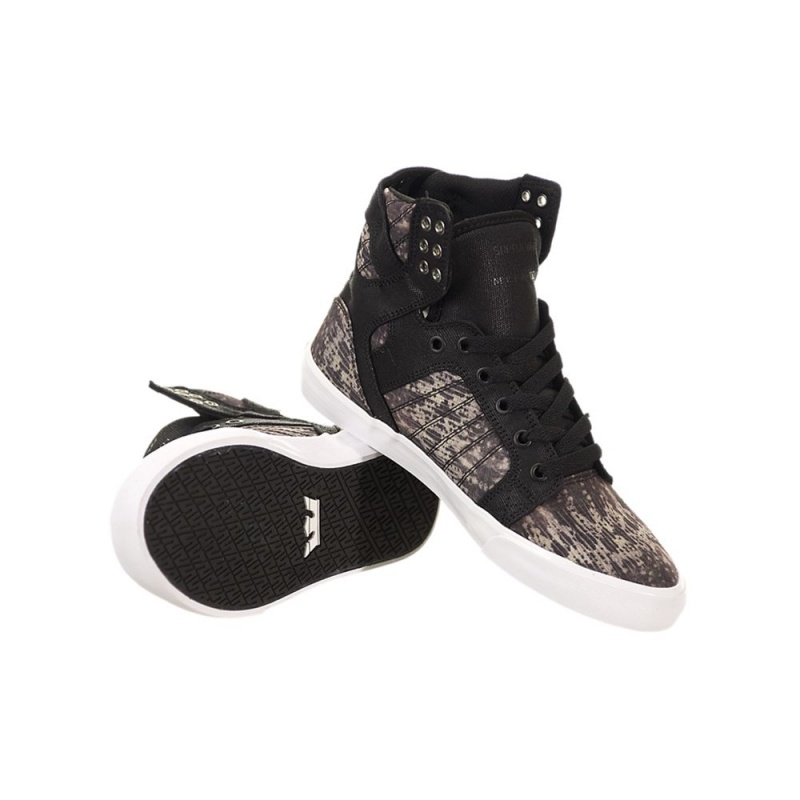 Altos Supra SkyTop Mujer Negros Grises | LTDJE4287