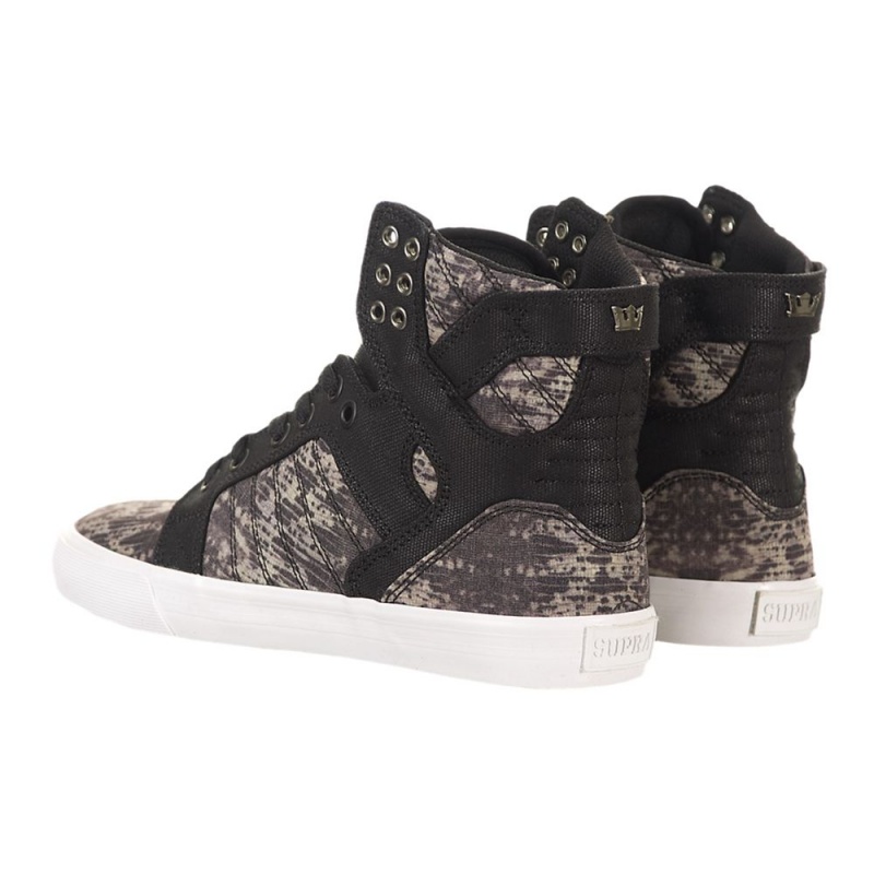 Altos Supra SkyTop Mujer Negros Grises | LTDJE4287