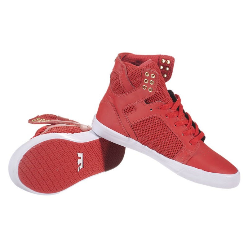 Altos Supra SkyTop Mujer Rojos | RJZTL3027