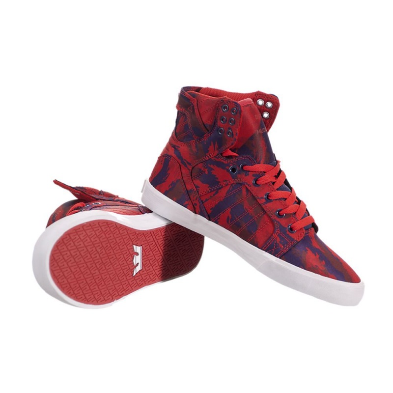 Altos Supra SkyTop Mujer Rojos | UXZOD4367