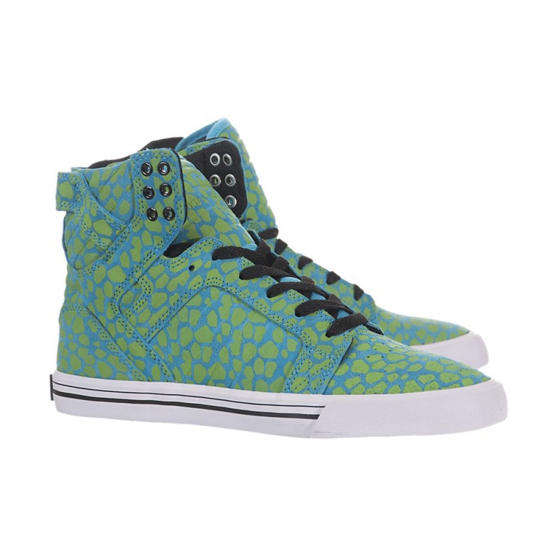 Altos Supra SkyTop Mujer Turquesa | CSJNW0716