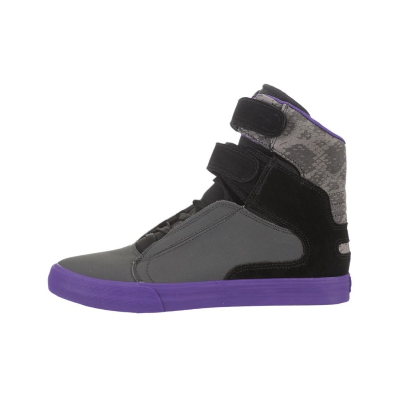 Altos Supra Society Hombre Grises Negros | EMKDW2706