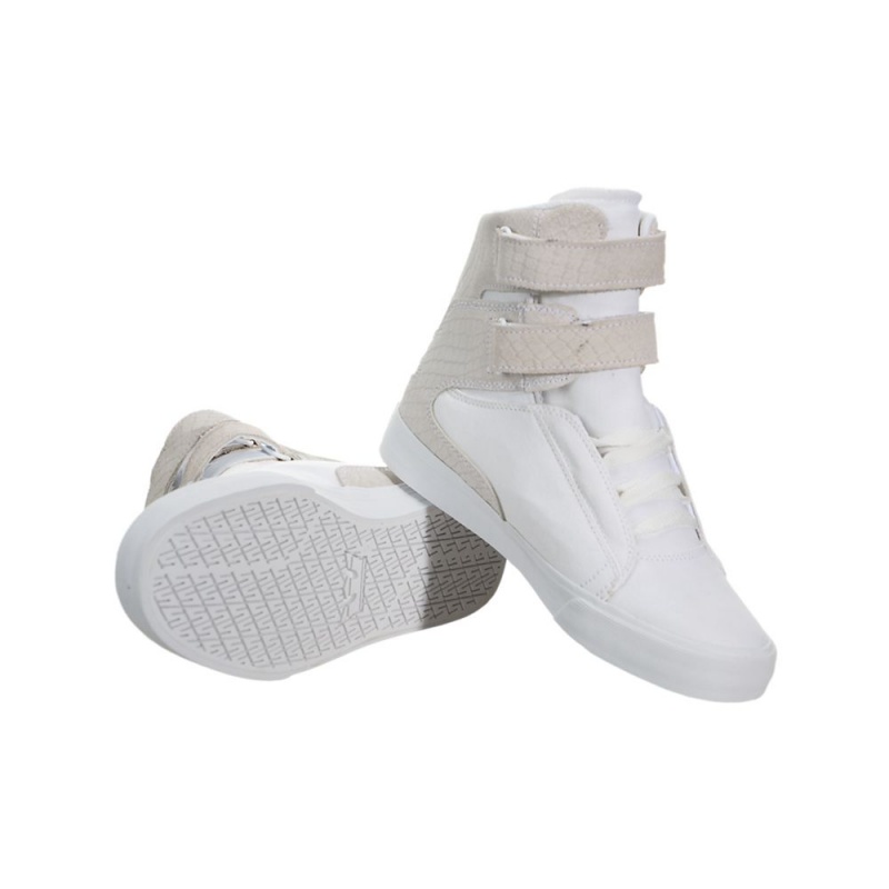 Altos Supra Society II Mujer Blancos Grises | XCHDQ0341