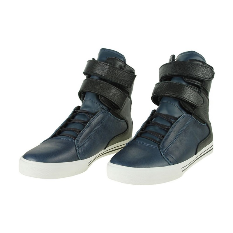 Altos Supra TK Society Hombre Azul Marino Negros | JVTFU4396