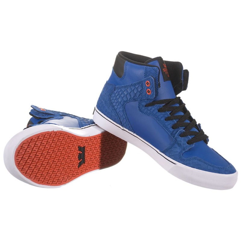 Altos Supra Vaider Hombre Azules Negros | FSHXP7549