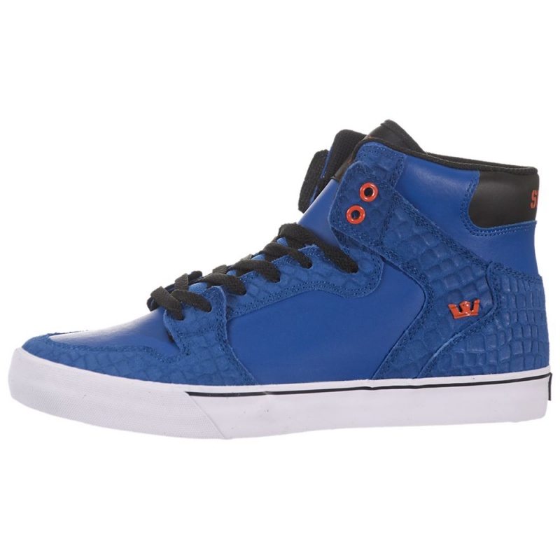 Altos Supra Vaider Hombre Azules Negros | FSHXP7549