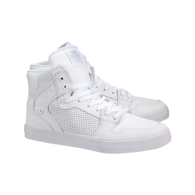 Altos Supra Vaider Hombre Blancos | GVFAX1678