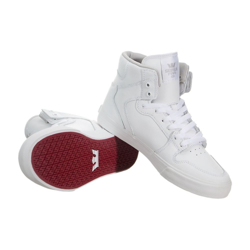 Altos Supra Vaider Hombre Blancos | RMDQE7834