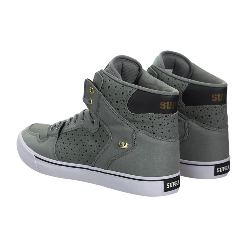 Altos Supra Vaider Hombre Grises Negros | NIRHX2730