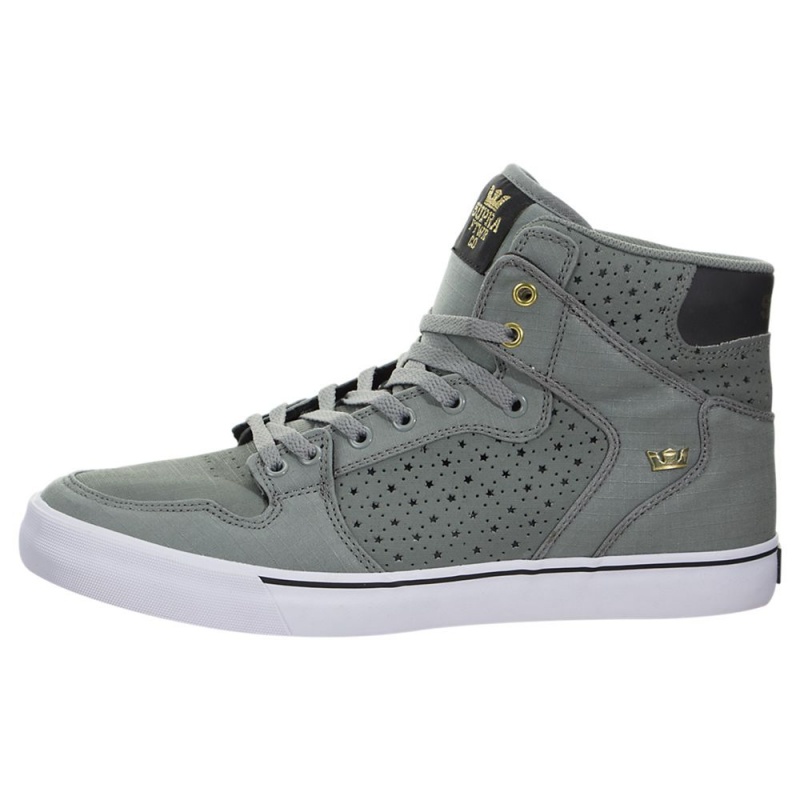 Altos Supra Vaider Hombre Grises Negros | NIRHX2730