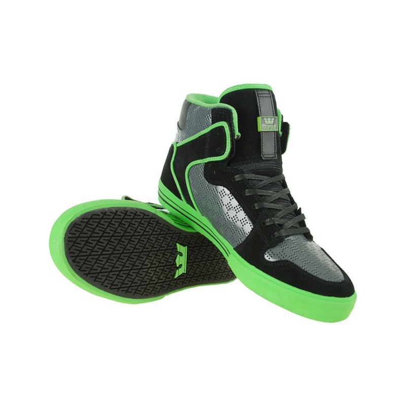 Altos Supra Vaider Hombre Grises Negros | UNBIW0326