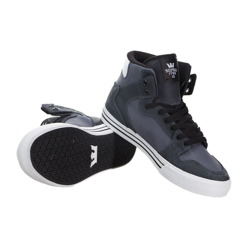 Altos Supra Vaider Hombre Grises Negros | JKQMH8571