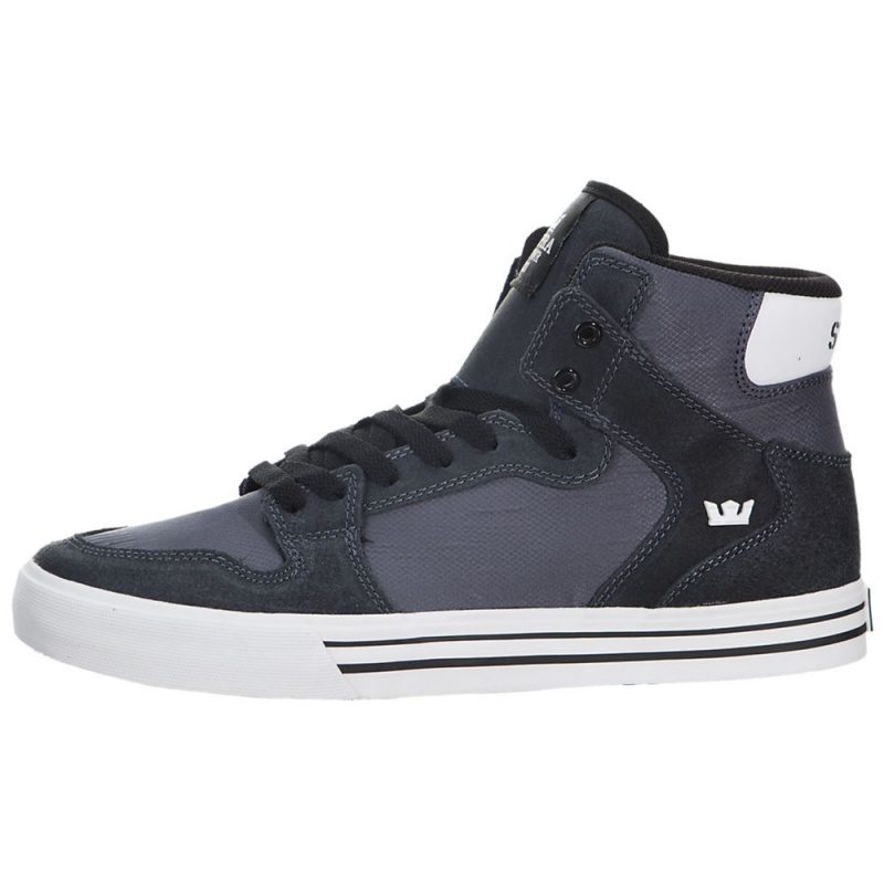 Altos Supra Vaider Hombre Grises Negros | JKQMH8571