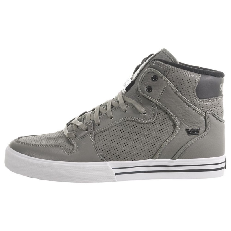 Altos Supra Vaider Hombre Grises | FAQHO9102