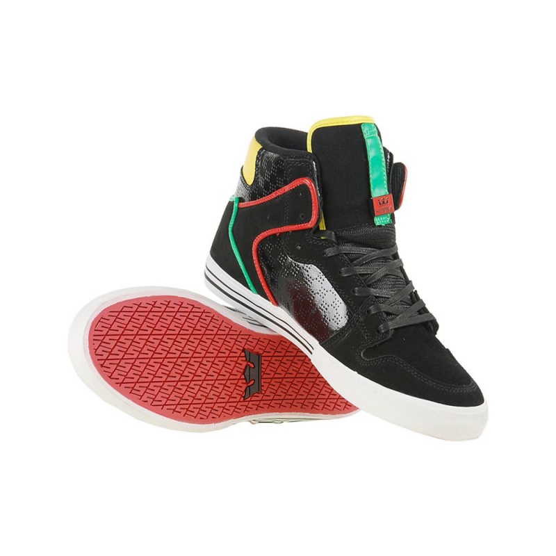 Altos Supra Vaider Hombre Negros Amarillos | ZAKUM3719