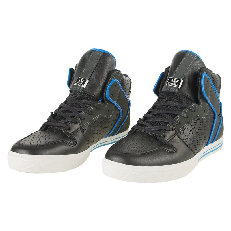 Altos Supra Vaider Hombre Negros Azules | KOAQG9723