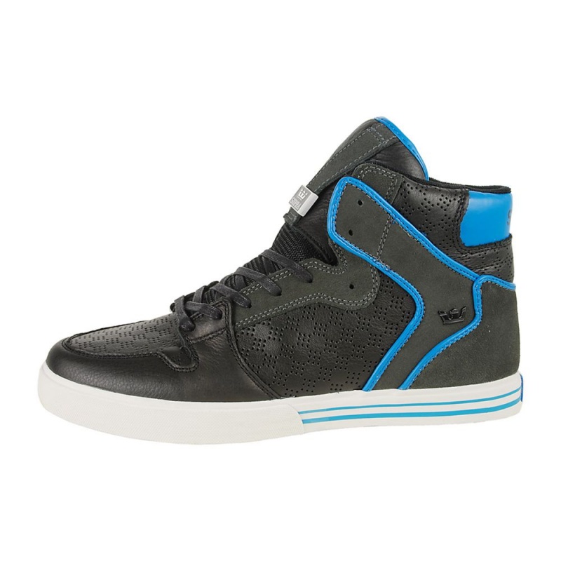 Altos Supra Vaider Hombre Negros Azules | KOAQG9723