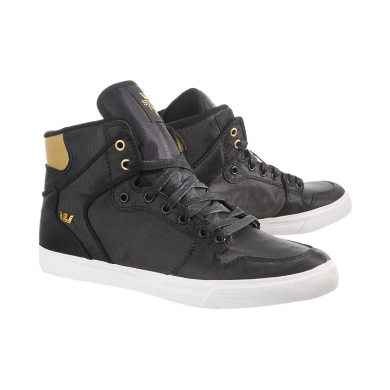 Altos Supra Vaider Hombre Negros Dorados | BIEZR8634