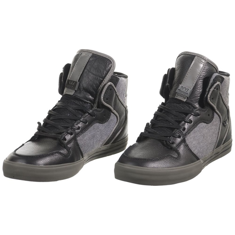 Altos Supra Vaider Hombre Negros Grises | KMIYL8536