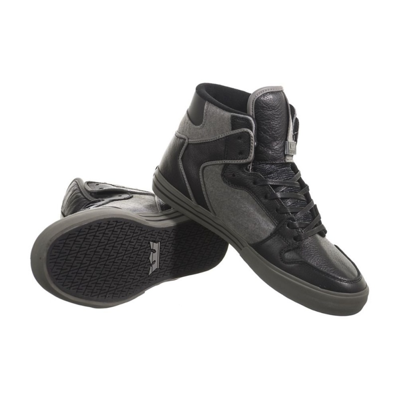 Altos Supra Vaider Hombre Negros Grises | KMIYL8536