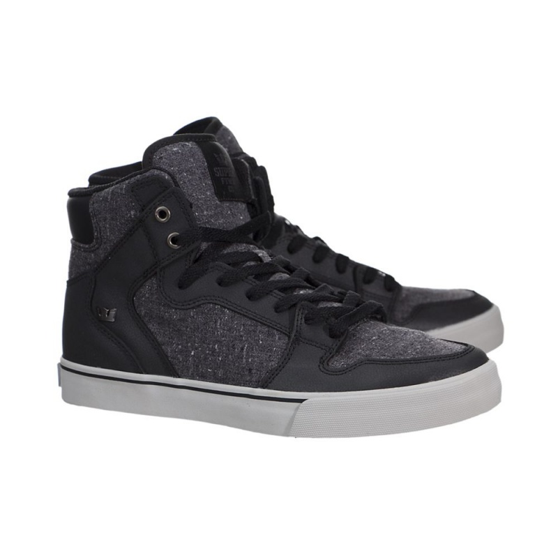 Altos Supra Vaider Hombre Negros Grises | HMUEL4136