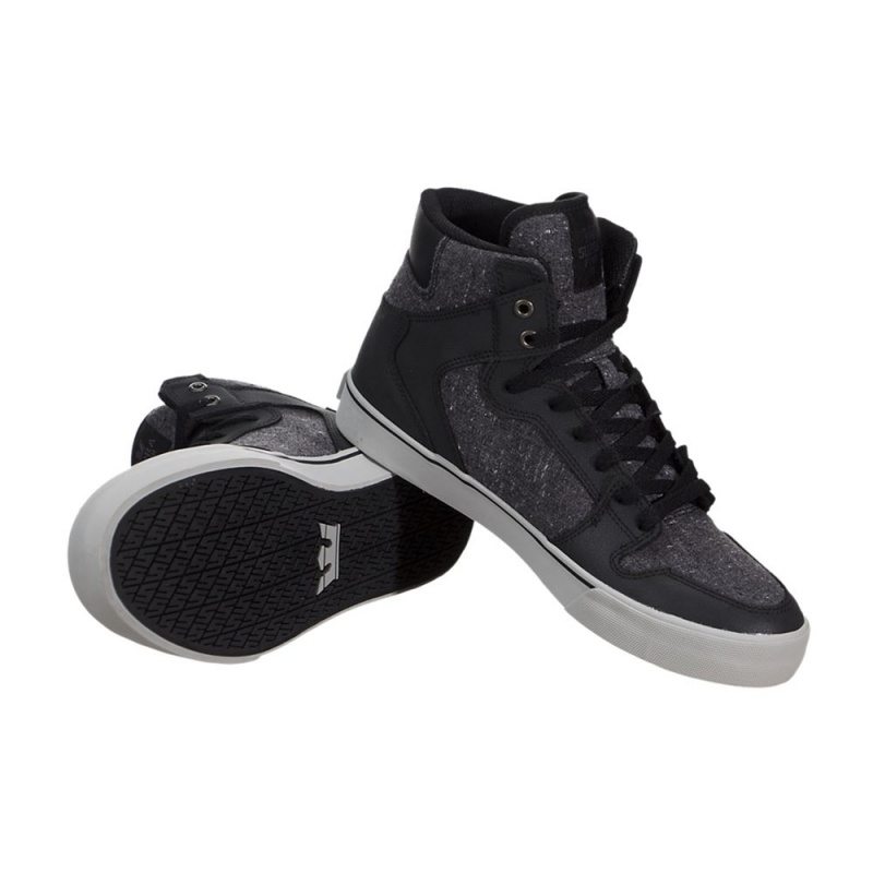 Altos Supra Vaider Hombre Negros Grises | HMUEL4136