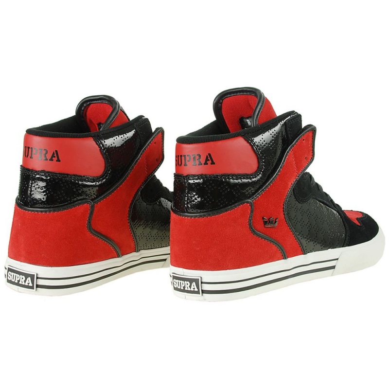 Altos Supra Vaider Mujer Negros Rojos | XCLGP7045