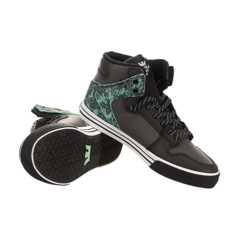 Altos Supra Vaider Mujer Negros Verdes | VJPLT6821