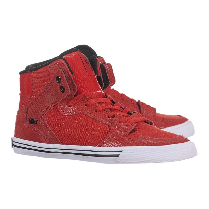 Altos Supra Vaider Mujer Rojos | ZOEPM1729