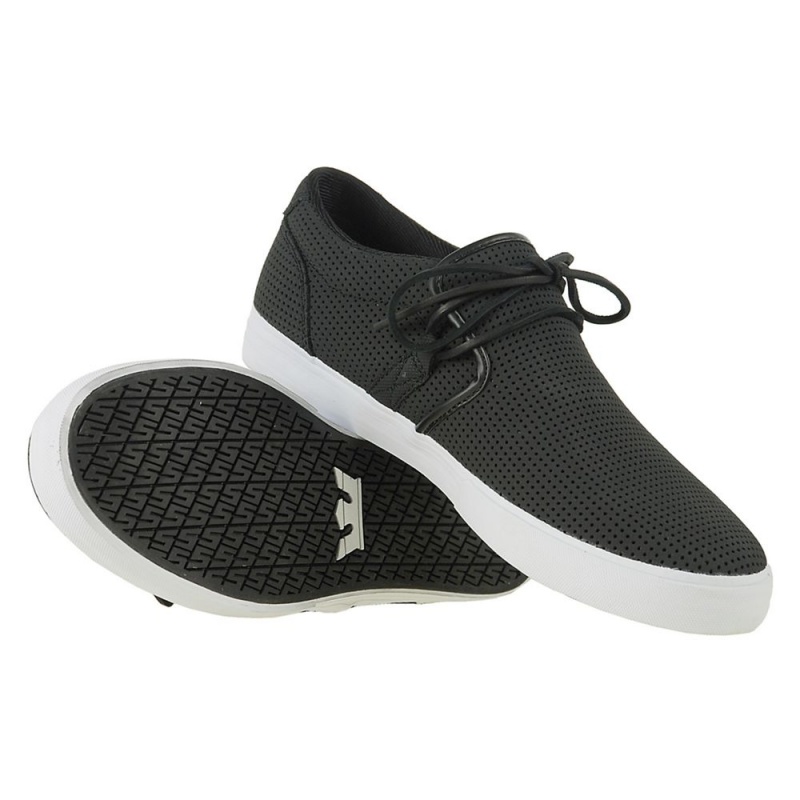 Bajos Supra Cuban Hombre Negros | SLRJI3891