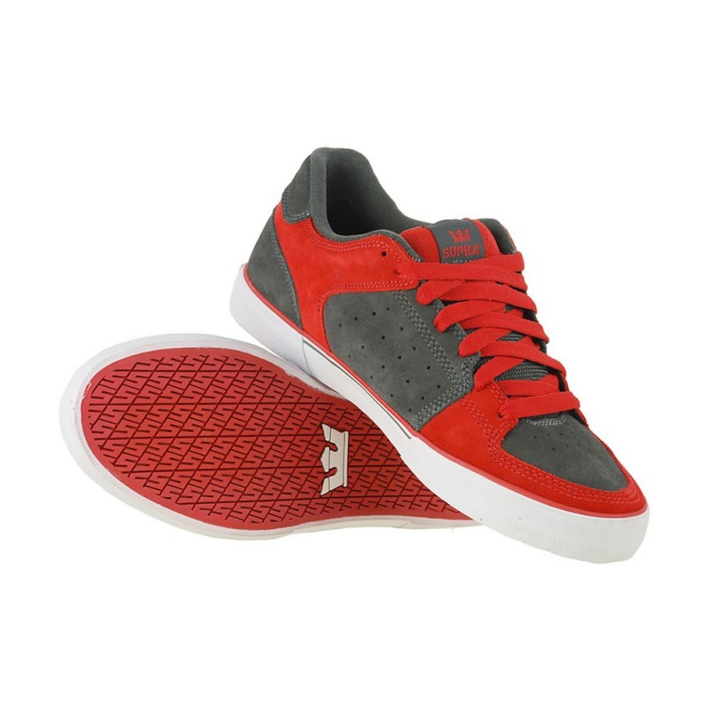 Bajos Supra EE Vega Hombre Rojos Grises | DOUWG0619