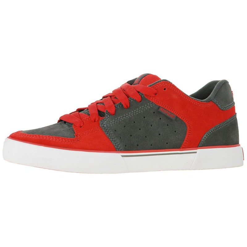 Bajos Supra EE Vega Hombre Rojos Grises | DOUWG0619