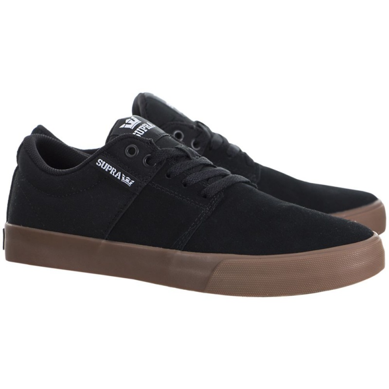 Bajos Supra Stacks Vulc II Hombre Negros | IYCLJ3167