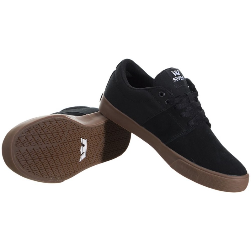 Bajos Supra Stacks Vulc II Hombre Negros | IYCLJ3167