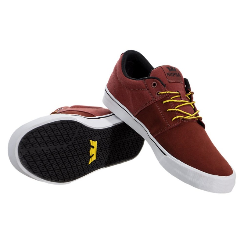 Bajos Supra Stacks Vulc II Hombre Rojos | BPMUE7698