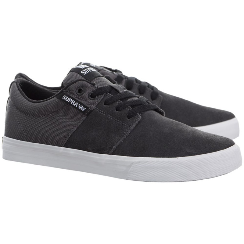 Bajos Supra Stacks Vulc II Mujer Grises | NJETL5673