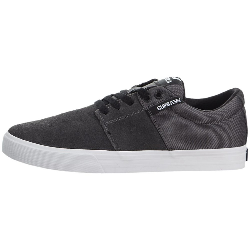 Bajos Supra Stacks Vulc II Mujer Grises | NJETL5673