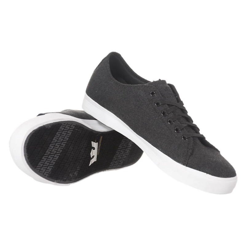 Bajos Supra Thunder Low Hombre Negros | GEVZU0619