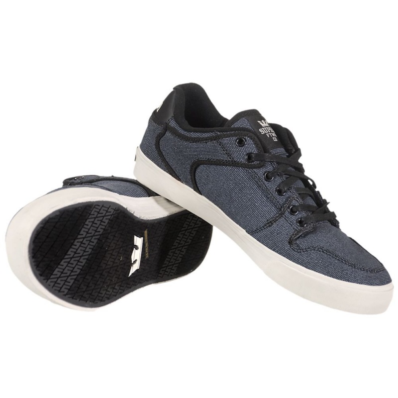 Bajos Supra Vaider Low Hombre Negros Blancos | ZKVGD2459