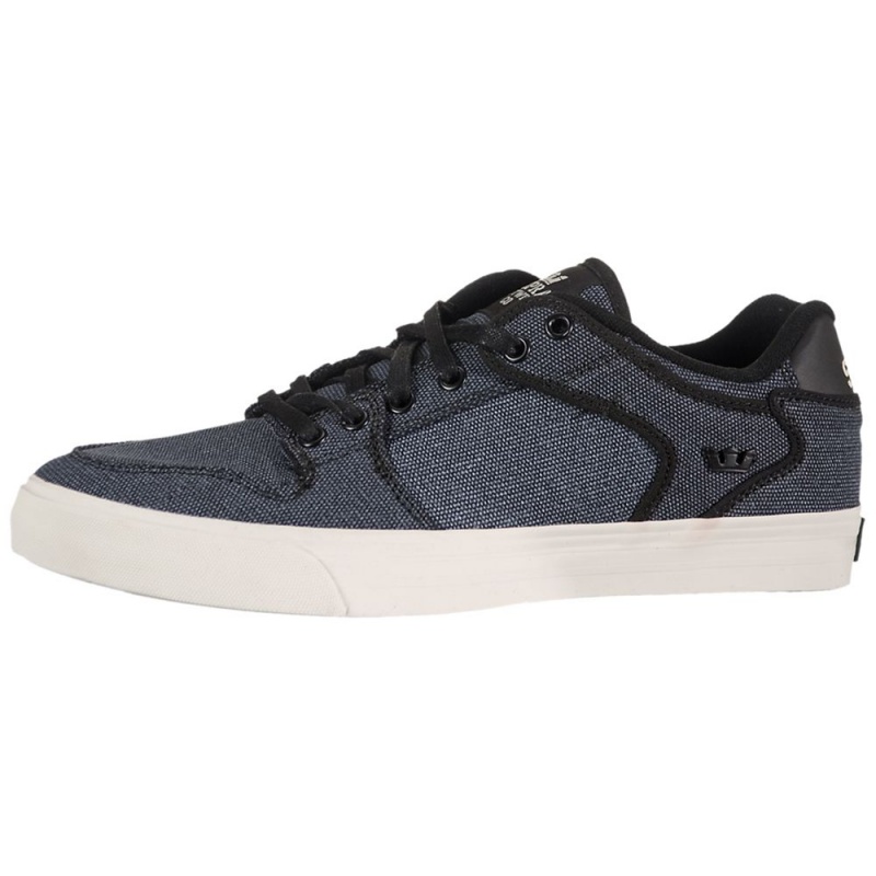 Bajos Supra Vaider Low Hombre Negros Blancos | ZKVGD2459